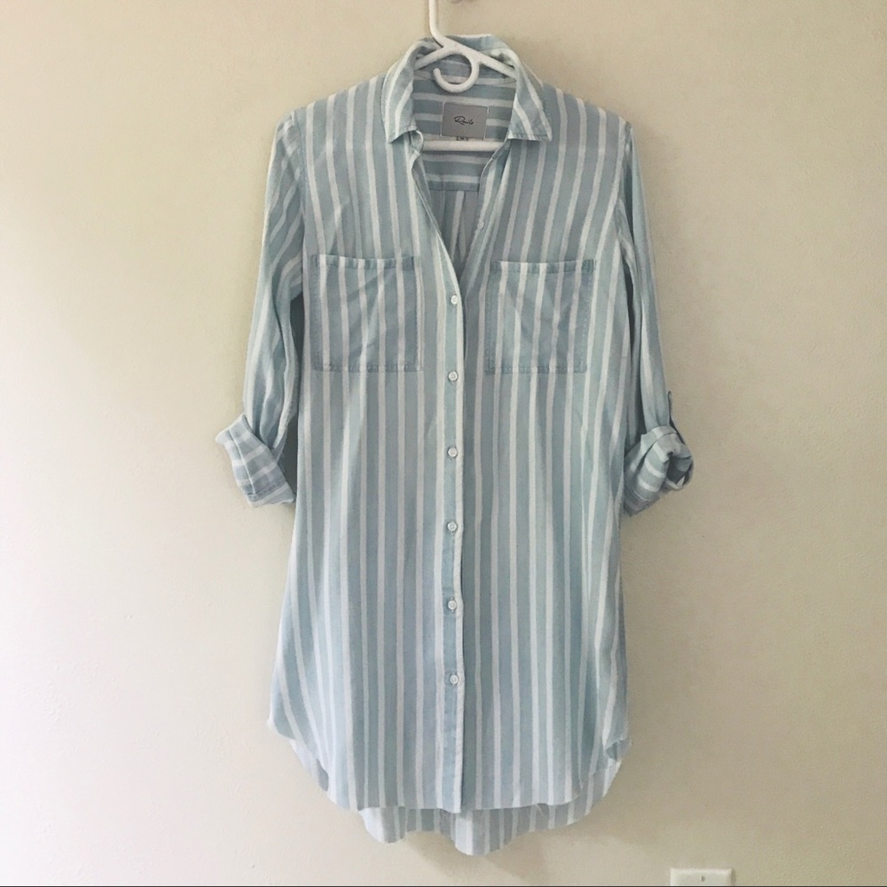 Rails Button-Up Shirt Dress
